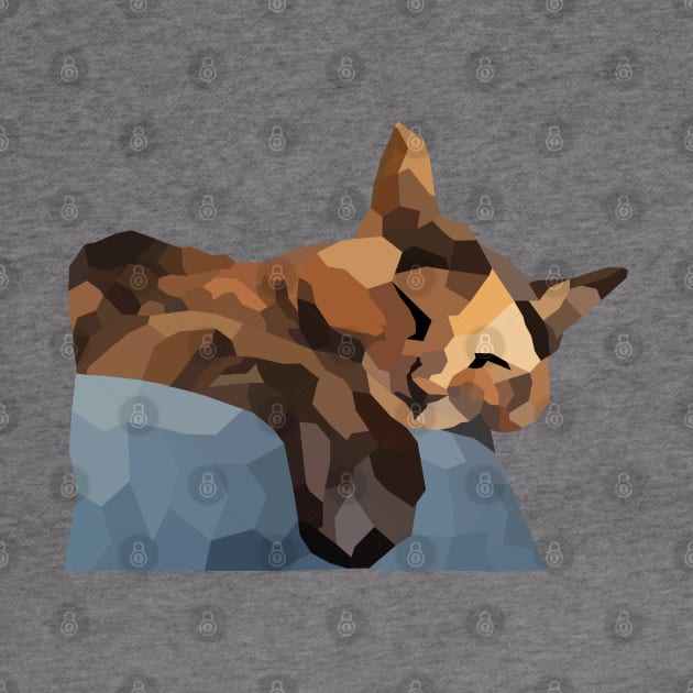 Tortie Low Poly by nonbeenarydesigns